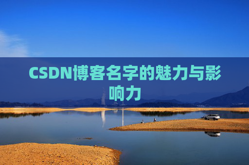 CSDN博客名字的魅力与影响力